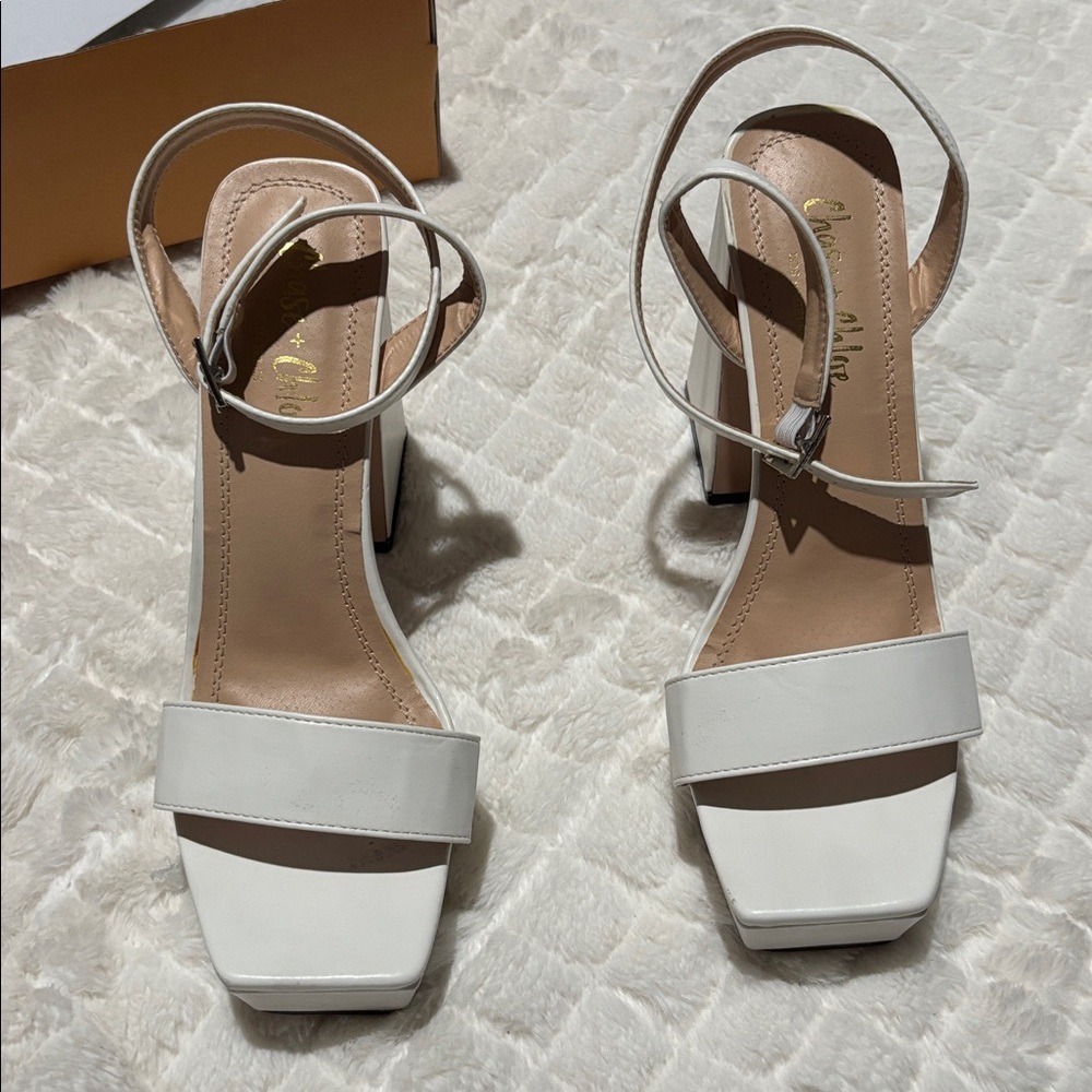 Chase + Chloe Rayla Ankle Strap Platform Sandal - Picture 4 of 8